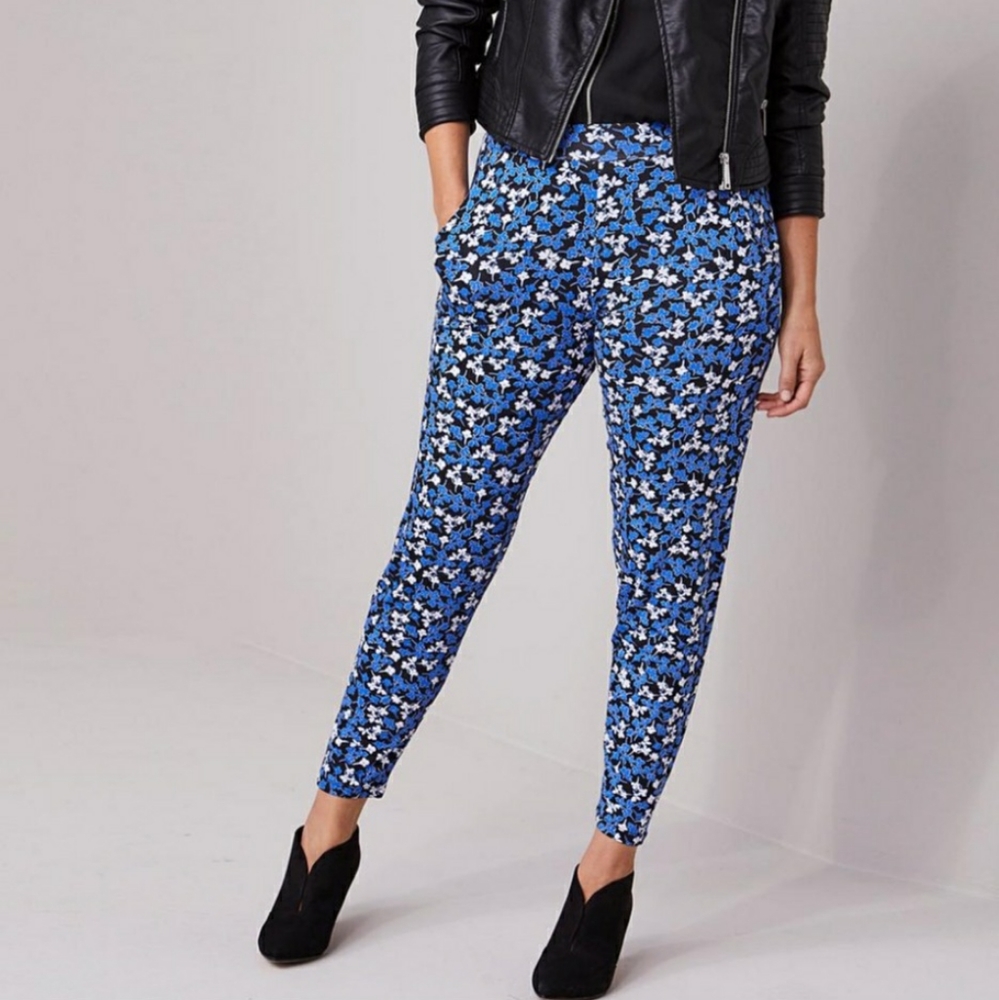 Capsule Floral Stretch Jersey Tapered Trousers 22